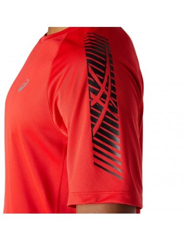 T-shirt Asics Icon ROUGE HOMME