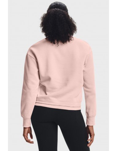 SWEAT UA RIVAL FLEECE MESH CREW FEMME...